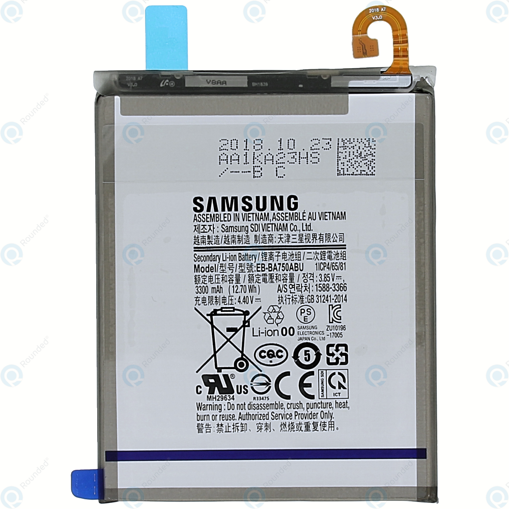 Samsung Galaxy A10 Battery original {Model:EB-BA750ABU} 3300mAh with Months Warranty