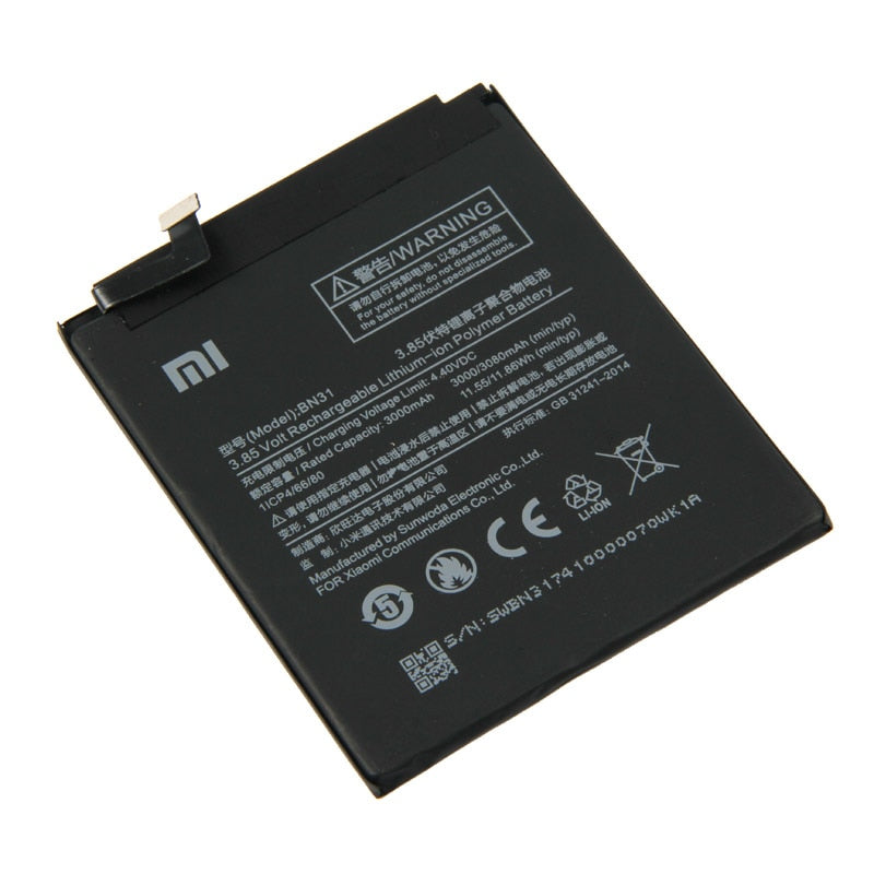 Xiaomi Mi Redmi Note 5A pro battery original {Model: BN31} 3000mah