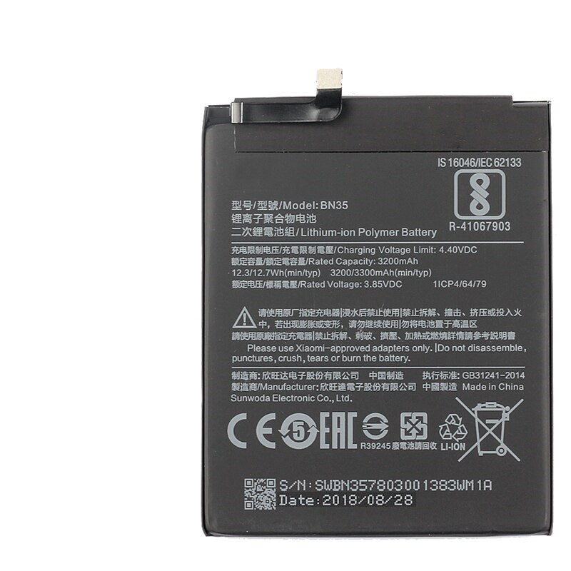 Xiaomi Redmi Battery Orignal (Model- BN35) 3200 mAh with Warranty