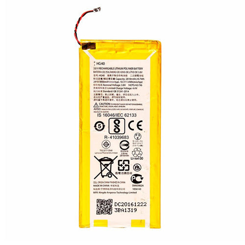 Original Battery for Motorola Moto G5 Plus Model- HG40 2810 mAh