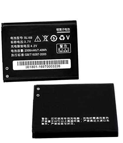 Lenovo P800 battery original {Model:BL169} 2000mAh with 3 months warranty