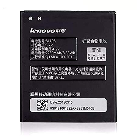 Lenovo A859 battery original {Model:BL198} 2250mAh with 3 months warranty