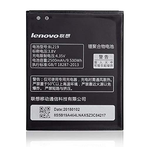 Lenovo A816 battery original {Model: BL219 } 2500mAh with 3 months warranty