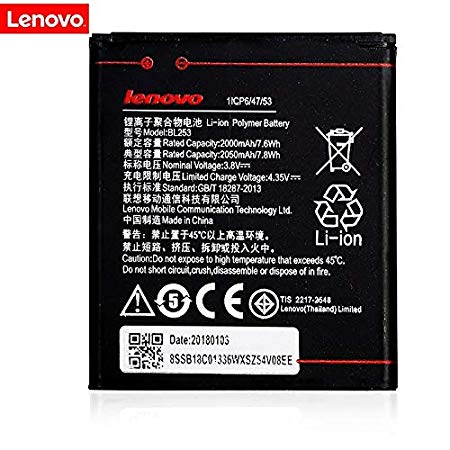 Lenovo A2860 battery original {Model:BL253} 2000mAh with 3 months warranty