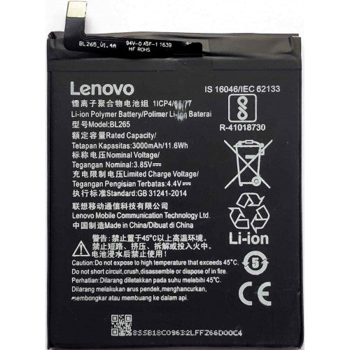 Lenovo Moto M XT1662 battery original {Model:BL265} 3000mAh with 3 months warranty