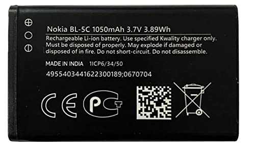 Nokia BL-5C original battery for (Model:1100) 1020 mAh 3.7v with warranty
