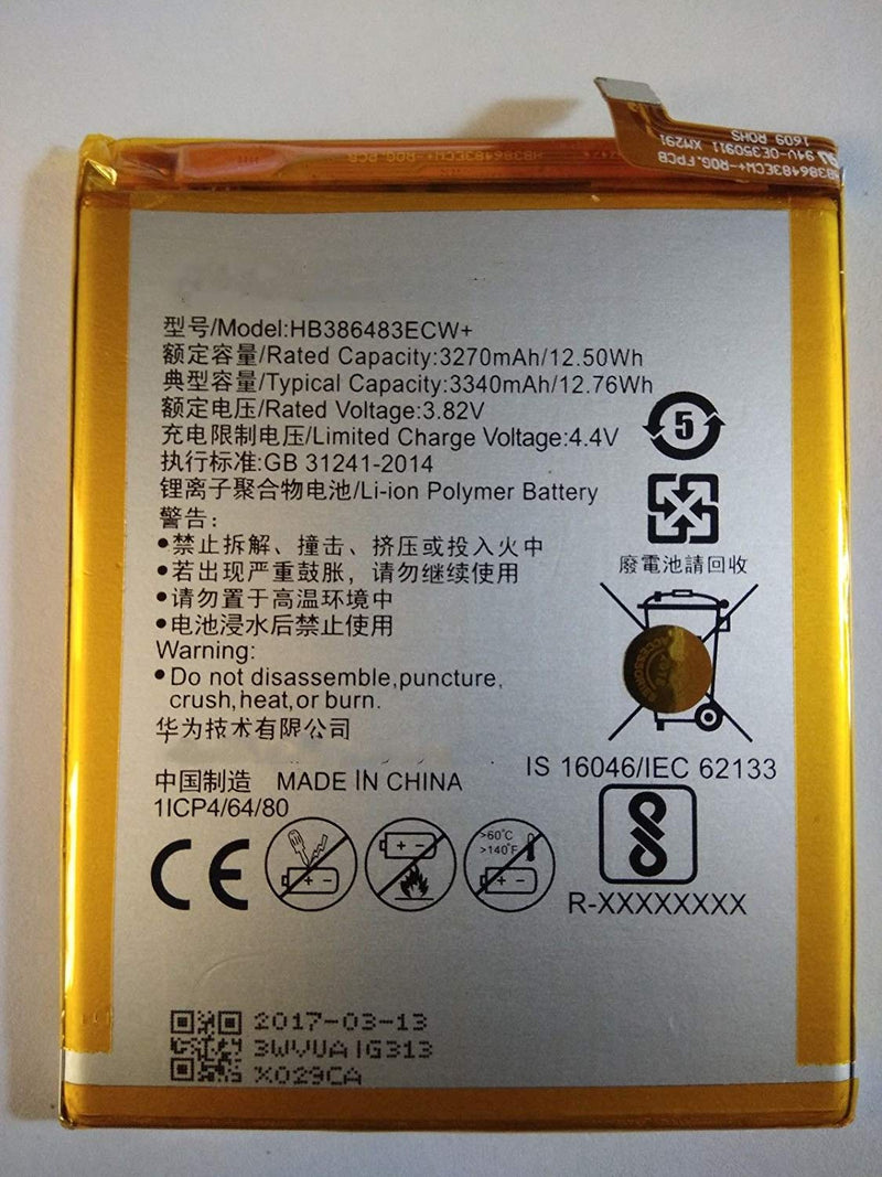 Original HUAWEI HB386483ECW+ battery for G9 PLUS