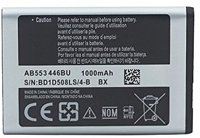 Samsung SGH-B100  Battery original {Model:AB553446BU} 1000mAh 3.8v with 3 Months Warranty