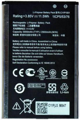 Asus Zenfone 2 Laser 5.5/6 Selfie ZD551KL Battery Orignal (Model- C11P1501)3000mAh with 3 months warranty.