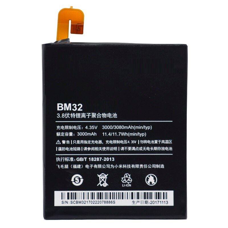 Xiaomi Mi 4 Redmi Battery Orignal (Model-BM32) 3080 mAh with 3 months warranty.
