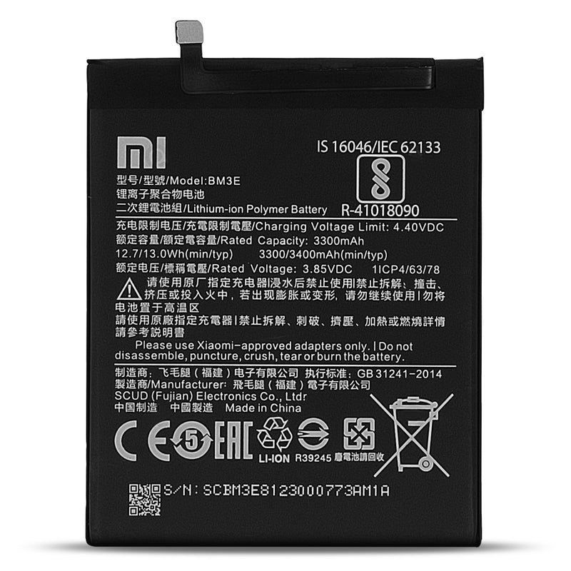 Xiaomi Mi 8 Battery Original (Model-BM3E)3400mAh with 3 months warranty.