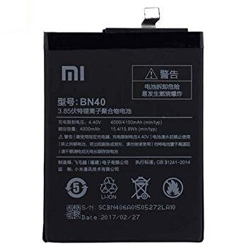 Xiaomi Redmi 4 pro and Redmi 4 prime Battery Original  (Model-BN40) 4000 mAh