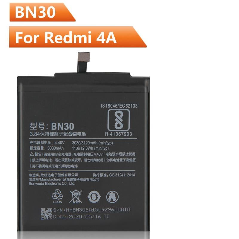Xiaomi Mi Redmi 4A Battery Original (Model BN-30) 3030mAh with 6 month's warranty.