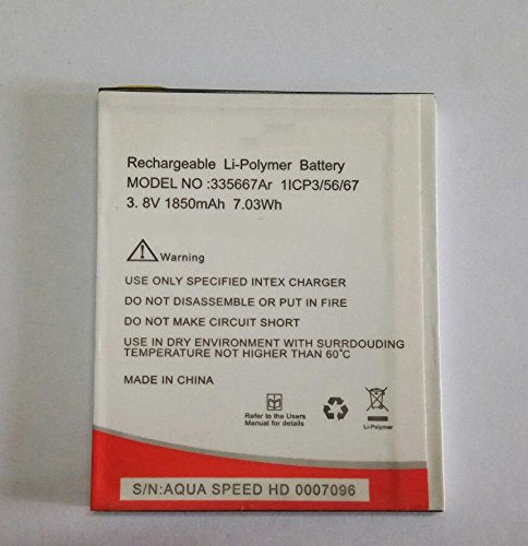 Intex Aqua Speed HD Battery original {Model:BR1775BE} 1850mAh 3.8v with 3 Months Warranty}