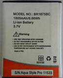 Intex Aqua Style Pro Battery original {Model:BR1875BC} 1800mAh 3.8v with 3 Months Warranty}