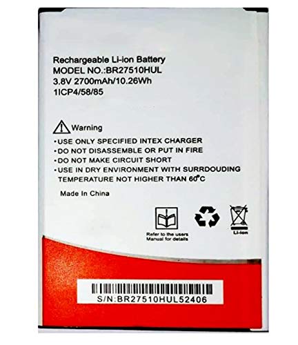 Intex Aqua Lions T1 Battery original {Model:BR27510HUL} 2700mAh 3.8v with 3 Months Warranty}