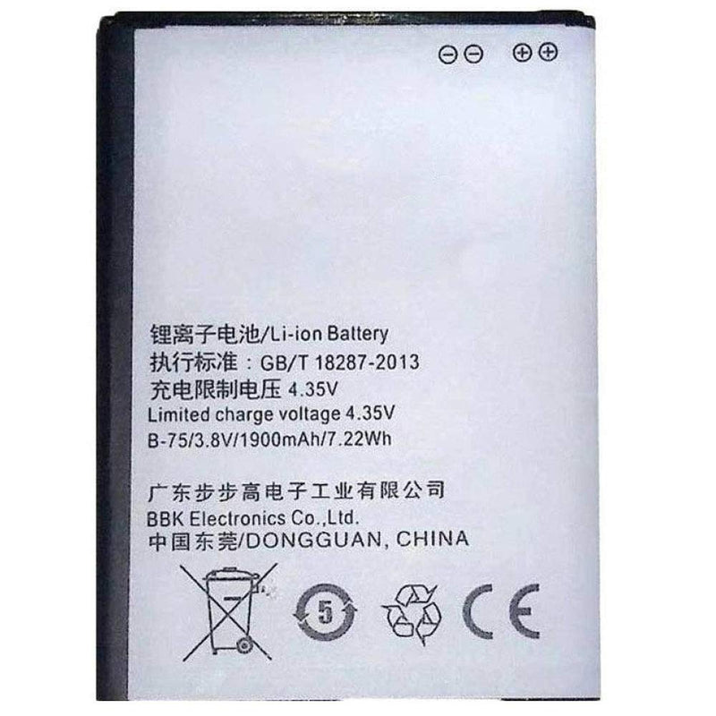 Vivo Y21 battery original {Model:B-75} 1900mAh with 3 months warranty