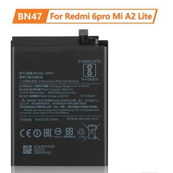 Redmi Pro Battery Original (Model BN-47) 4000 mAh with months warranty