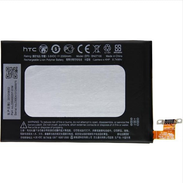 HTC One 801S battery original 2300 mAh 3.8V With 3 Months Warranty