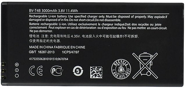 Nokia Lumia RM-1064 battery original 3000 mAh 3.8v with warranty