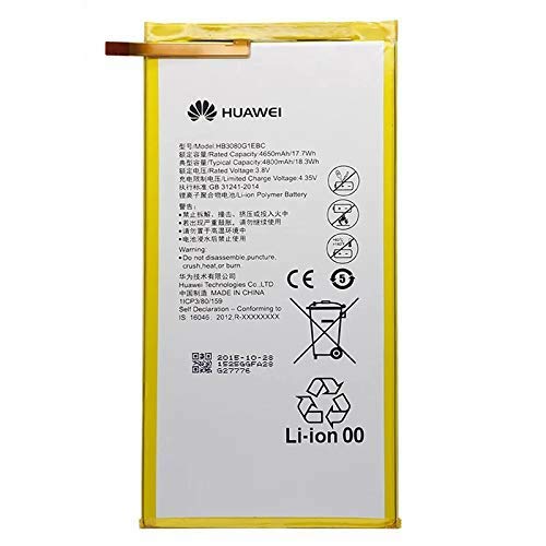 Huawei Mediapad M1 8.0,Tab battery original {Model: HB3080G1EBW} 4650mAh with 3 months warranty