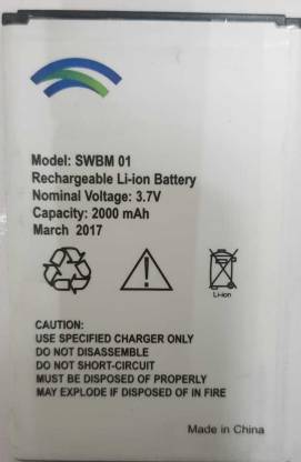 Swipe Konnect Neo 4G  Battery original(Model-SWBM-01) 2000mAh 3.7v with 3 months warranty.