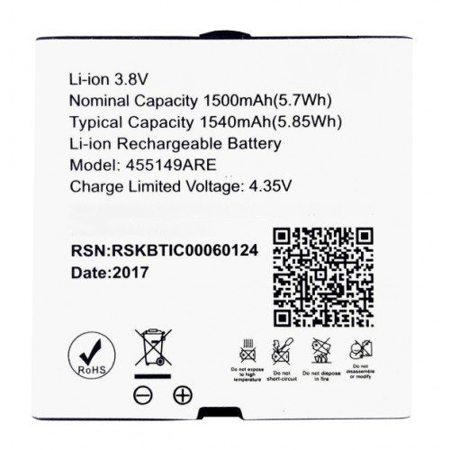 Reliance LYF Flame 2  Battery original (Model-455149ARE) 1500mAh 3.8v with 3 months warranty.