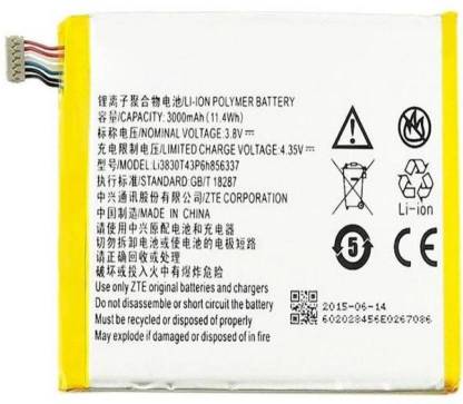Lyf Water 7 LYF  Battery original (Model-Li3830T43P6h856337)3000mAh with 3 months warranty.