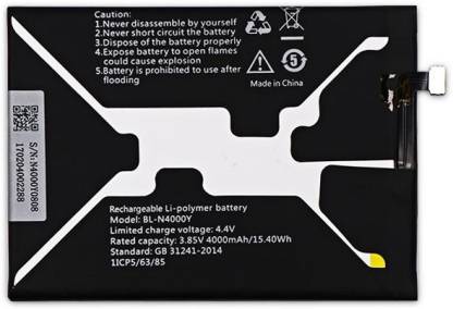 Gionee X1s battery original (Model: BL-N4000Y) 4000mah with 3 months warranty