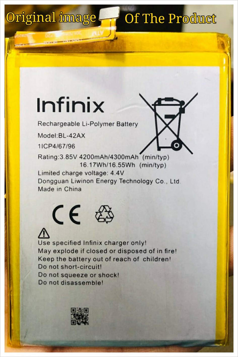 Infinix Note 4 battery original X572 {Model: BL-42AX} 4300 mAh