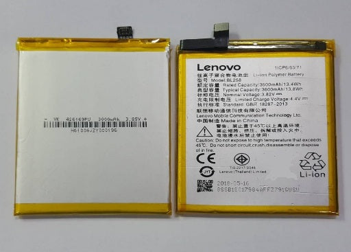 Lenovo Vibe X3A40 battery original {Model: BL258 } 3500mAh